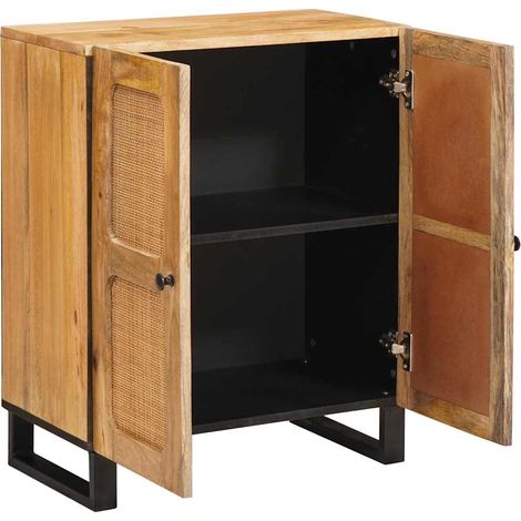 Buffet Marron 60 x 33 x 75 cm Bois de mangue massif (1/5)