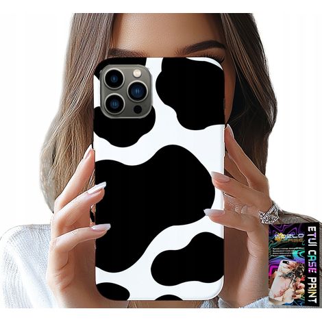 Custodia per iPhone 12 PRO - toppe di mucca in bianco e nero, motivi alla moda (1/5)