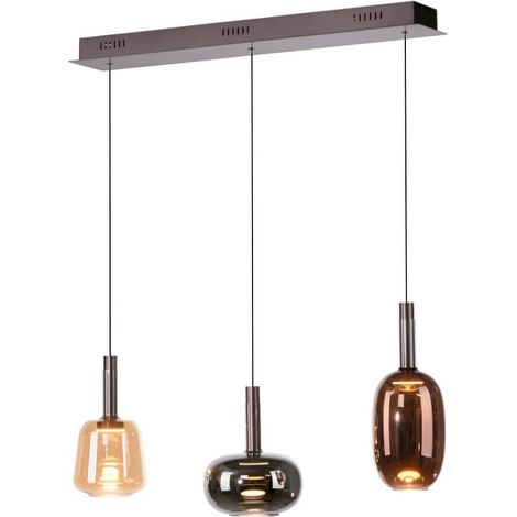 Lampe suspendue joyeuse Irides 3 lumières droites - 2680-70