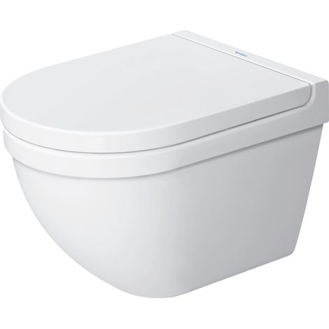 Duravit – WC suspendu compact à fond creux – Céramique sanitaire – Évacuation arrière – Dimensions 360 x 485 mm – Chasse d’eau 4,5 l