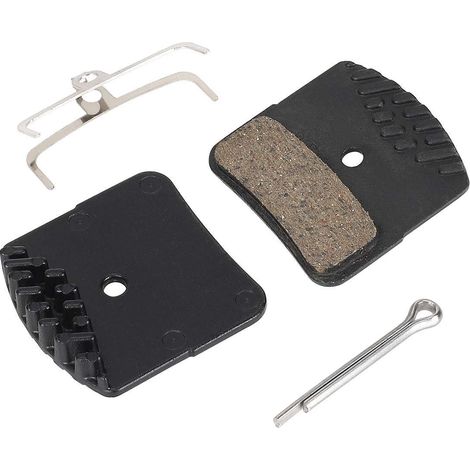 Plaquettes de frein à disque hydrauliques en résine Shimano M640 M800 pour VTT - Accessoires inclus (1/5)