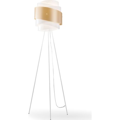 Piantana Moderna 3 Piedi Bea Polilux ® New Gold E Metallo 1 Luce E27 (1/2)