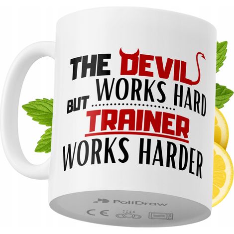 Mug humoristique pour coach sportif, avec un texte amusant et un design graphique original. Idéal pour les anniversaires, les fêtes et les occasions spéciales. Mug premium pour la maison, le bureau ou (1/5)