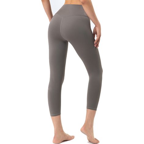 Pantalon de yoga sans coutures, coupe courte, taille haute, effet push-up, idéal pour les enfants. (1/5)