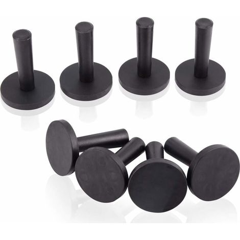 Support Magnetique - Pour Habillage Voiture Vinyle - Poignee Longue Non Rayante - Base Caoutchouc - Lot de 4