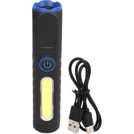 Lampe Torche Camping - 4 Modes - Étanche - Aimant Arrière - COB - Clip Intégrée - 12,2 cm - Batterie Rechargeable 1800 mAh (1/5)