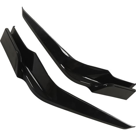 2 Stück Frontstoßstangensplitter, glänzend schwarz, hochbelastbar, verschleißfest, Ersatz für Honda Civic 2021–2023 (1/5)