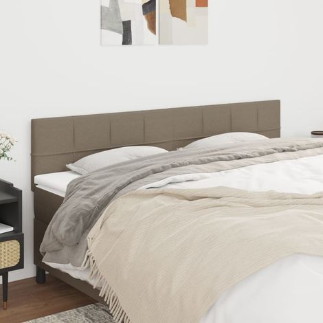 Kopfteile Taupe 180x5x78/88 cm Stoff