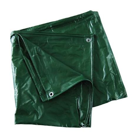 TELONE OCCHIELLATO PVC PESANTE VERDE EFFE - GR/MQ 540 MT 2X3 - 1 pezzo (1/2)
