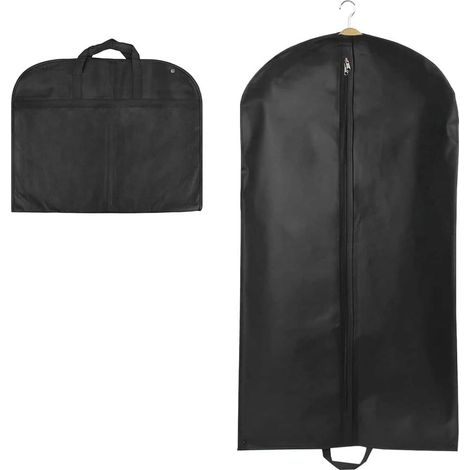 Housse vêtements à suspendre 60x120cm sac à costumes respirant noir (1/5)