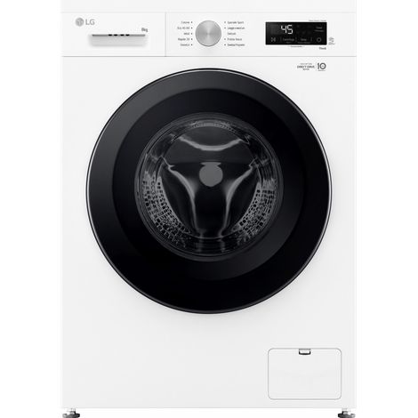 LG F4NX1008NWK Lavatrice smart 8kg Classe A 1400 giri 6 Motion Allergy Care Bianca