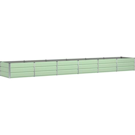 Jardinera Verde 480 x 80 x 45 cm Acero vidaXL