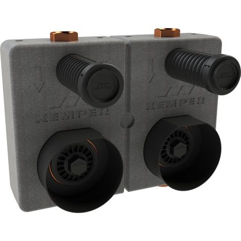 Blocco di montaggio contatore dell'acqua Kemper, 2" coassiale, figura 864 07, DN 20, 8640702000