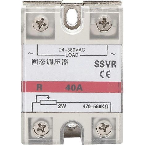 Halbleiter-Spannungsregler, einphasiges Relaismodul, Niederfrequenz SSVR-40A, 24–380 V AC (1/4)