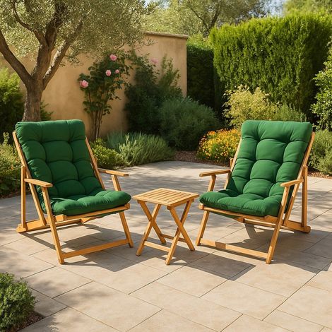 Gartensitzgruppe Lyncis, 2-Sitzer Outdoor-Sofa, Grün (1/4)