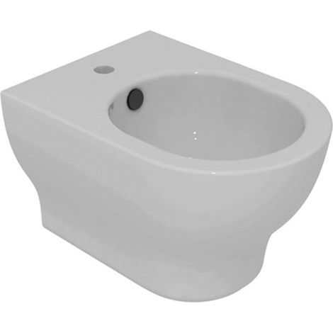 Bidet Per Installazione Filomuro SPEED Sospeso - In Ceramica - Bianco Lucido - Design Minimale Moderno (1/2)