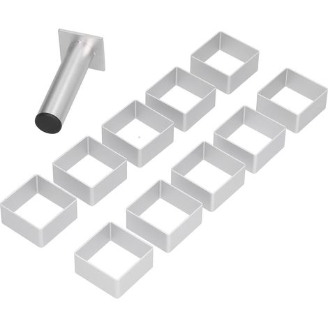 Edelstahl-Kuchenform-Set Mondkuchen Kekse Gebäck Fondantform Backwerkzeug für KitchenQuadrate (1/5)