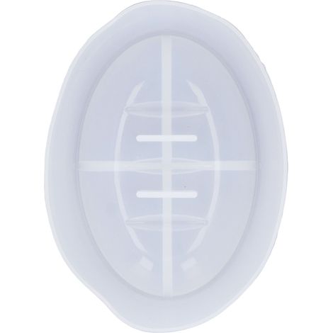 Moule ovale en silicone pour boîte à savon à faire soi-même : créez une boîte à savon égouttoir comme cadeau original (1/5)