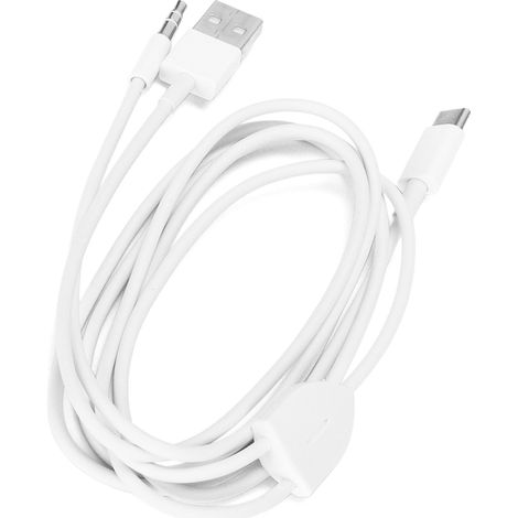 Câble USB-C vers Jack 3,5 mm avec Port de Charge pour Voiture - Adaptateur Audio et Alimentation Double Fonction