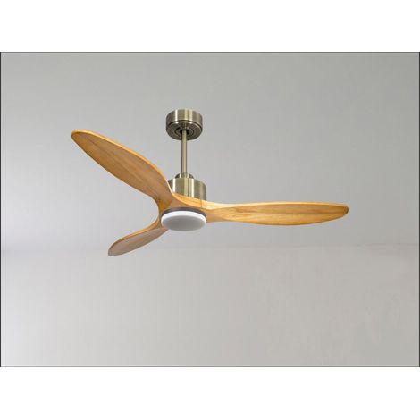 Ventilador de techo Reversible Termostato Dimable Wifi Motor DC Techos Inclinados Mando a Distancia Luz tres tonos Hypersilence Memoria (1/5)