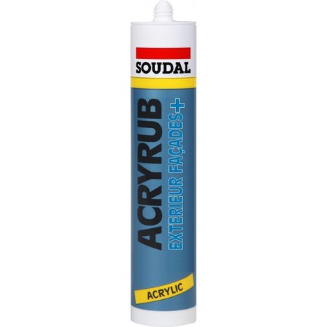 Mastice Acrilico in Silicone Speciale Esterno Bianco 300 ml - Soudal