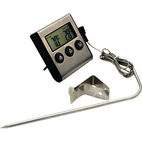 Thermomètre de Cuisson avec Clip, Acier Inoxydable et Abs (1/5)