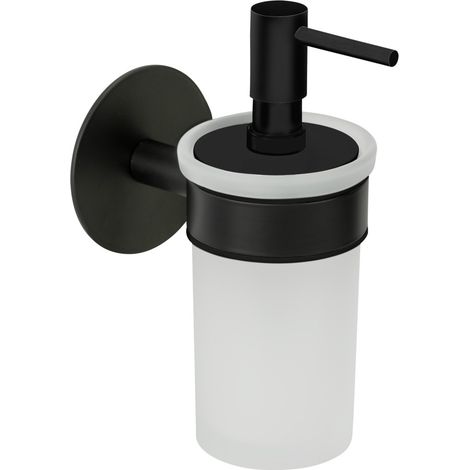 Schöner Wohnen Seifenspender Meleto Schwarz 150 ml Spülmittel Reinigung Flüssigspender (1/3)