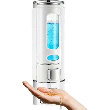 Distributeur Savon Mural, 400ml Distributeur Gel Douche (1/5)