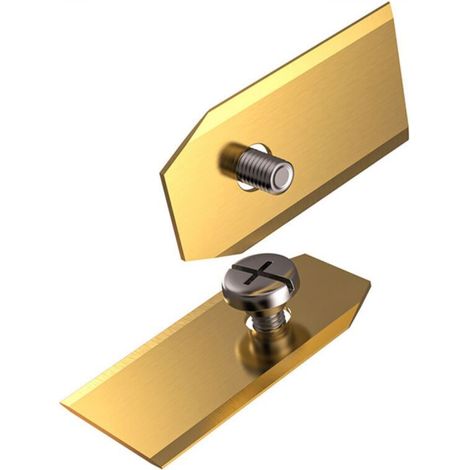 45 replacement lawnmower blades made of titanium alloy, twice as sharp, durable and increase weeding efficiency (1/5)
