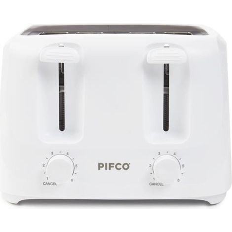 PIFCO 4-Slice Toaster 1400W White Model 204707