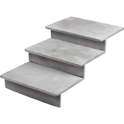 Dessus de marche Pierre de l'Atlas Gris 75x50x3 cm Bord Droit (à l'unité) - RO'MA NATURE