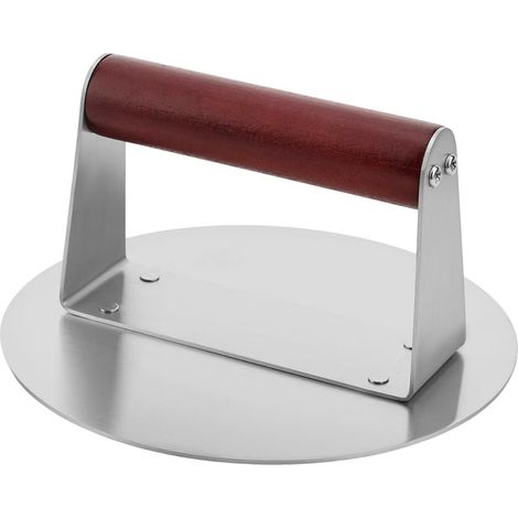Presse Smash Burger en Acier Inoxydable Épais, Presse Steak Haché 16 cm, Antiadhésive Facile à Nettoyer Presse Hamburger pour Steak, Burger, Patties, Grill, Lard (1/4)