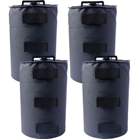 Juego de 4 patas para pabellones, que se pueden llenar con agua, pesas para pabellones, carpas de jardín, marquesinas, color negro. (1/5)