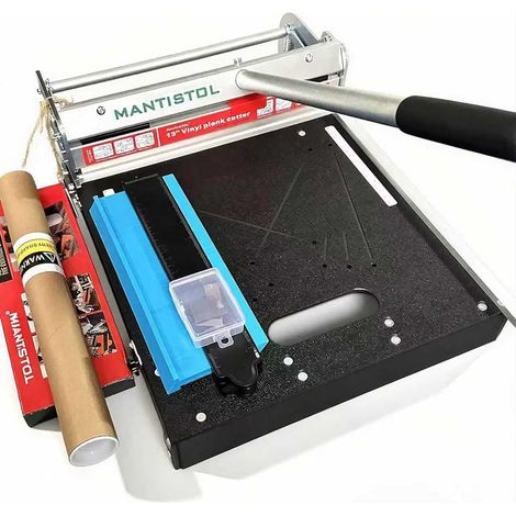 Coupe-sol en vinyle 33 cm avec outils d'encoche et lame supplémentaire, coupe LVP, WPC, LVT, SPC, VCT, PVC pour travaux complexes Pas d'écaillage, pas besoin d'alimentation (1/5)