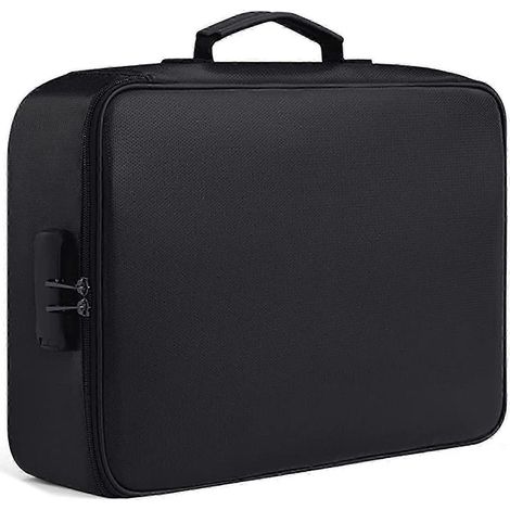 Sac ignifugé pour documents avec serrure, idéal pour la maison, le bureau et les voyages. Coffre-fort portable ignifugé et étanche. (1/5)