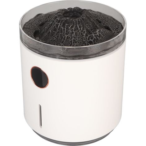 Intelligenter und multifunktionaler Aromatherapie-Luftbefeuchter mit Timer und Atomflamme für Schlaf- und Wohnzimmer, Schwarz (1/5)