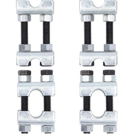 Jeffergarden Lot de 100 mini compresseurs à ressort hélicoïdal, entretoises réglables bidirectionnelles, outil de réglage d'amortisseur en acier au carbone-DOU