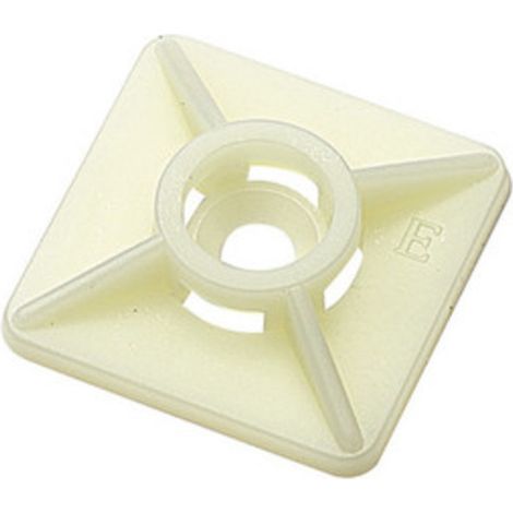 ELEMATIC BASETTA P/FASCETTA BIDIREZION 27X27 MM  100 PZ