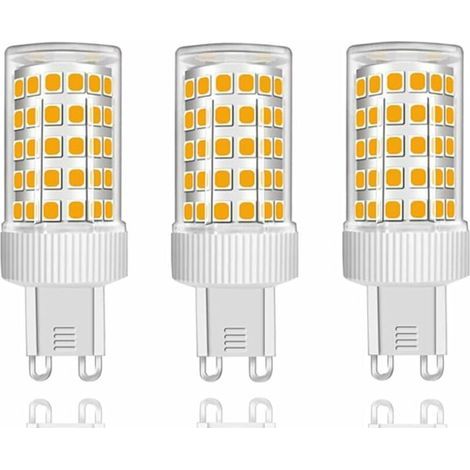 Lot de 3 Ampoules LED G9 10W Équivalent Halogène 150W, 86 LED, 1000Lm, Angle de faisceau 360°, Ultra Lumineuses, AC220-240V, Non Dimmable, Blanc Chaud 3000K… [Classe énergétique B] (1/5)