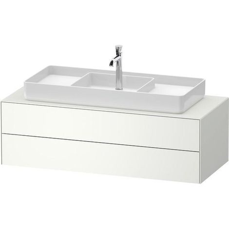 Meuble vasque WHITE TULIP 1300x408x550mm we sdm ES noyer centre