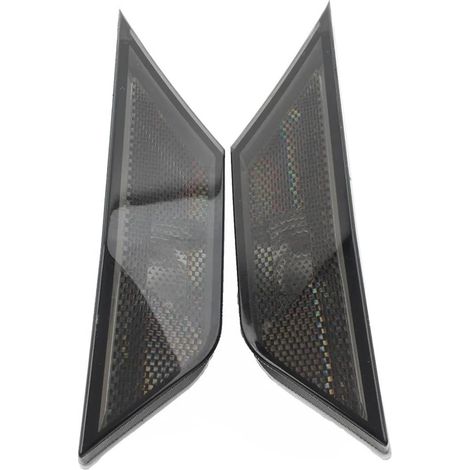 Feu Clignotant 1 Paire de Feux de Position latéraux de Voiture, Clignotants avec Ampoule LED pour Civic 2016 2017 2018 2019 2020 2021 Clignotants Dynamiques (Color : Smoked Black) (1/4)