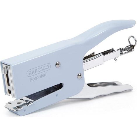 RAPESCO PORPOISE - PINCE AGRAFEUSE POUR AGRAFES 24 ET 26/6-8 - 50 FEUILLES - BLEU 1346 (1/2)