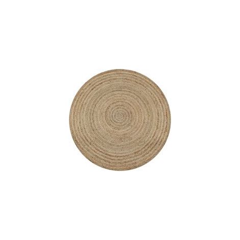 Handgewebter runder Jute-Teppich – Natur – Wohnaccessoires – Einzigartige Textur – Strapazierfähig und langlebig (1/5)