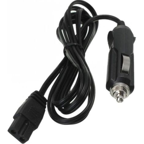 12V DC Auto-Kühlbox, Mini-Kühlschrank, Zigarettenanzünder, 2m Stromkabel, abgesichertes Zigarettenanzünder-Verlängerungskabel (schwarz)