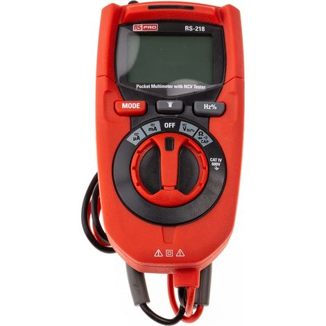 Multimètre RS-218 RS PRO Portable, 600V c.a. 200mA c.a. ( Prix pour 1 ) (1/3)