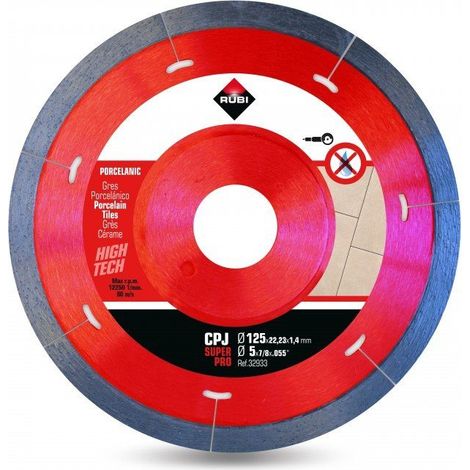 Rubi Superpro CPJ disco de corte diamantado 125 mm gris