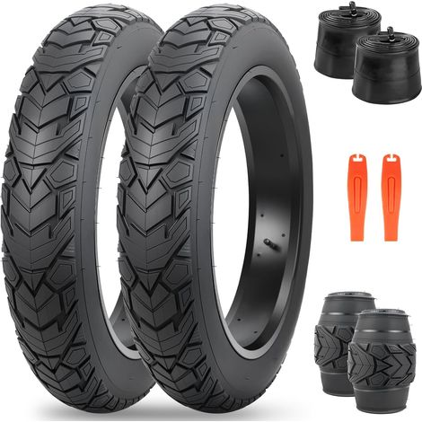 Pneus de VTT Fat Bike 20/26 x 4,0" - 20/26" - Rainures profondes - Pliable - Remplacement tout terrain (1/5)