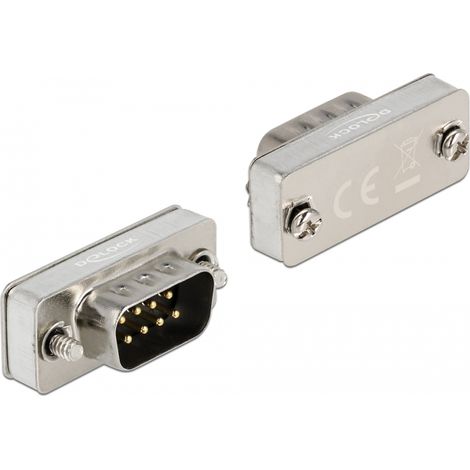 Adapter seriell RS-232/485/422 DB9 Stecker Loopback Delock