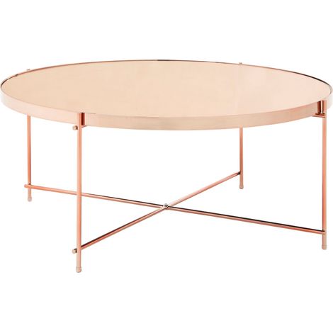Premier Housewares Allure Pink Mirror Coffee Table (1/3)