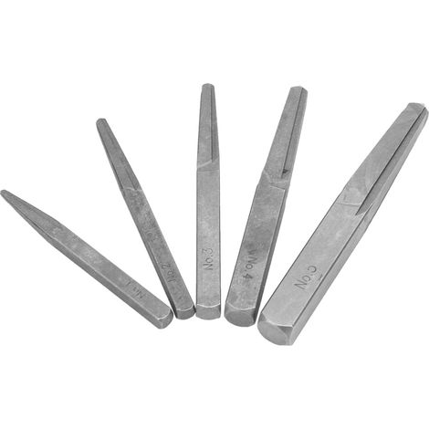Extracteur de vis carré en 5 pièces pour boulons cassés ou endommagés. (1/5)